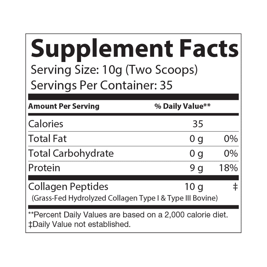 Rebuild Glow™ — Collagen Peptides Type I & III (350g Powder, 12.3oz)