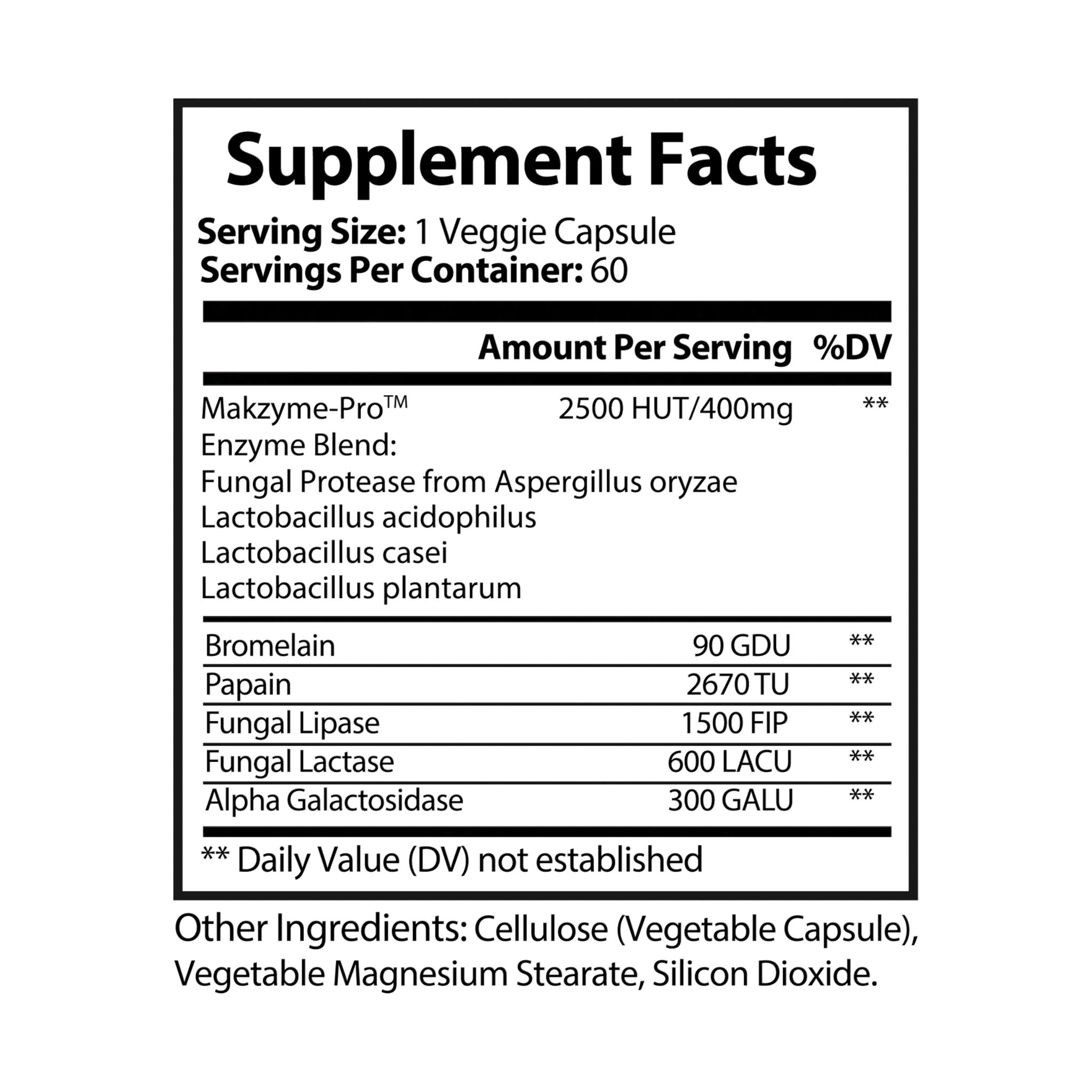 Digest Pro™ — Advanced Digestive Enzyme Blend (60 Capsules)