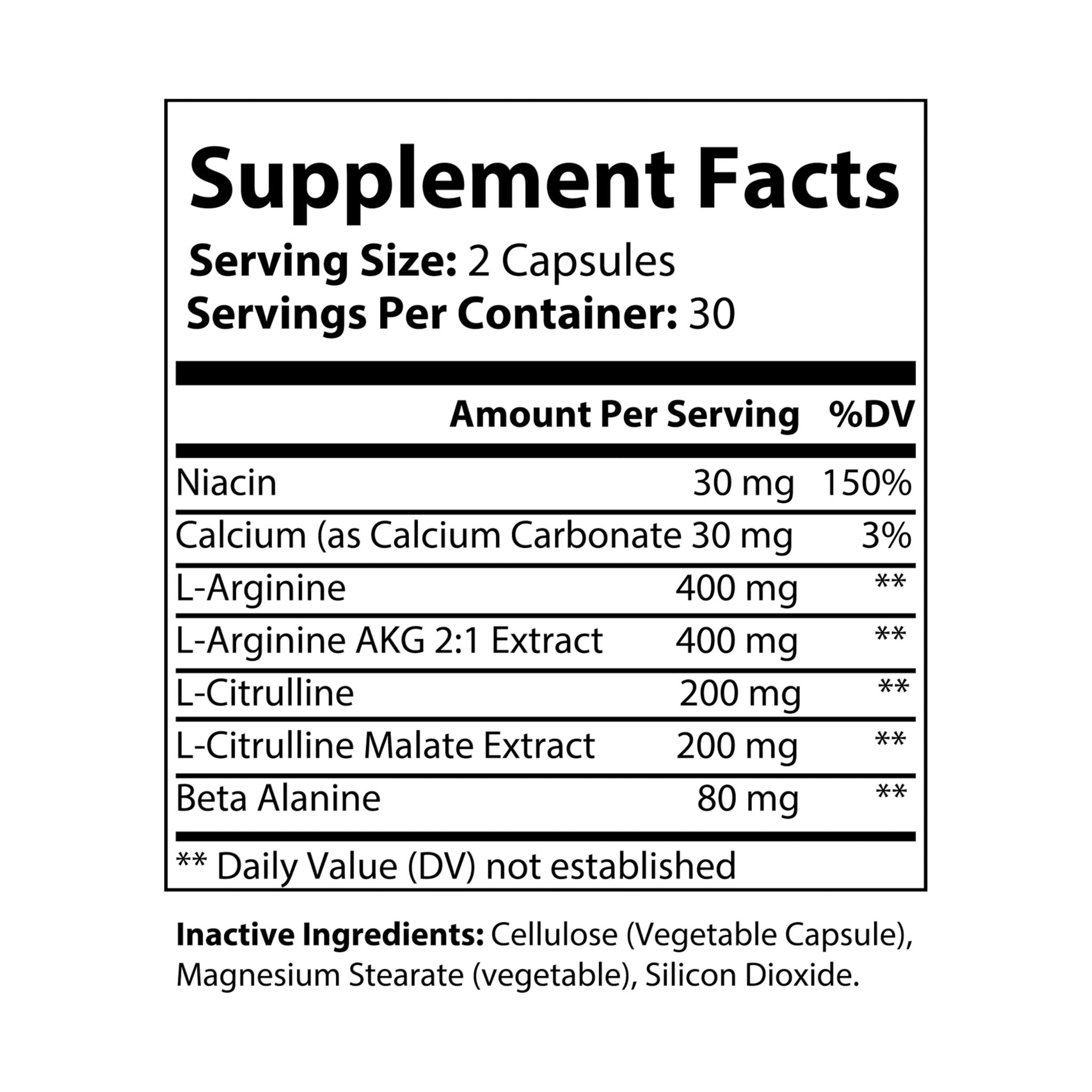 Flow Charge™ — L-Arginine Supplement (60 Capsules)